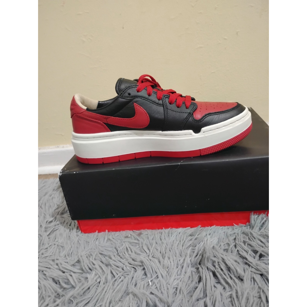 Nike Air Jordan 1 Low Elevated Bred Women Size 8 Sneakers DQ1823-006 - Picture 10 of 12